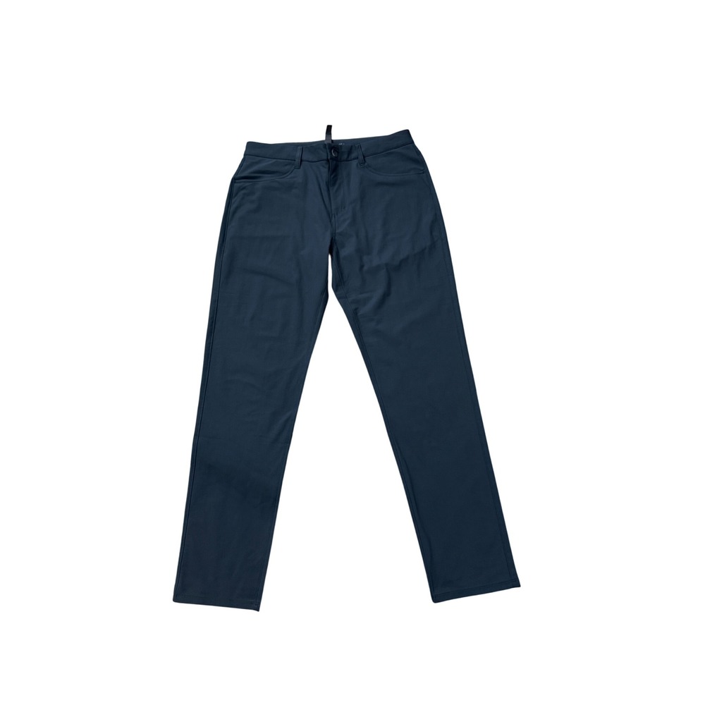 Vuori Meta Pant V430S Mens 32 Charcoal Grey Blue Straight Leg Performance Chino